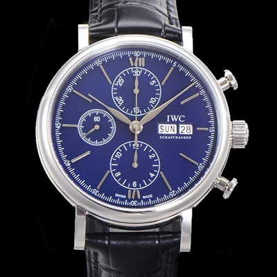 SA급 아이더블유씨 남성용 포르토피노 IW391023 오토매틱 무브먼트 42미리 블루 다이얼 IWC71015 xx