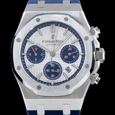 SA급 오데마피게 남성용 로얄오크 26326ST.OO.D027CA.01 크로노그래프 화이트 와플 다이얼 신형 ETA 7750B-2 오토매틱 무브먼트 AUD0130 xx