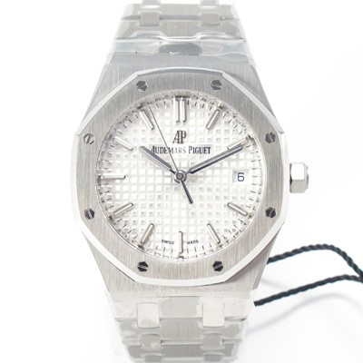 SA급 오데마피게 여성용 로얄오크 77350ST.OO.1261ST.01 34mm 오토매틱 Cal.5800무브먼트 실버 와플 다이얼 aud6573 xx