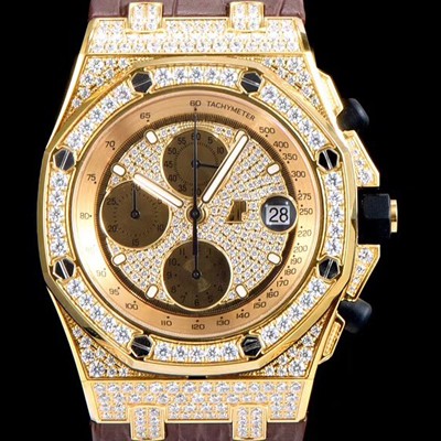 SA급 오데마피게 남성용 로얄오크 오프쇼어 26067OR.ZZ.D002CR.01 크로노그래프 럭셔리다이아 풀페이버 18K옐로우골드 다이얼 오토매틱 무브먼트 AUD0400 xx