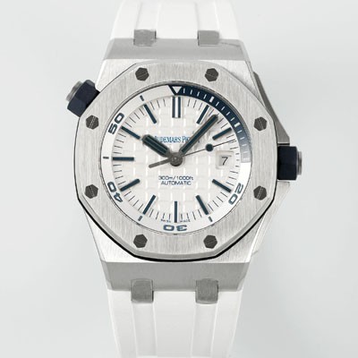 SA급 오데마피게 남성용 로얄오크 오프쇼어 15710ST.OO.A010CA.01 신형 다이버!! 42mm 오토매틱 Cal.3120무브먼트 화이트 다이얼 aud6574 xx