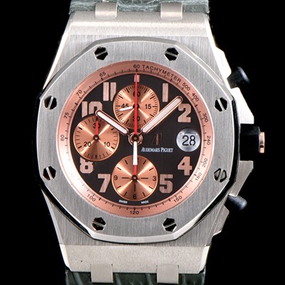 SA급 오데마피게 남성용 로얄오크 오프쇼어 26179IR.OO.A005CR.01 샴페인 에디션!! 크로노그래프 샴페인&브라운 와플 다이얼 오토매틱 무브먼트 AUD0213 xx