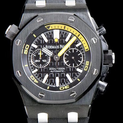 SA급 오데마피게 남성용 로얄오크 오프쇼어 다이버 26703ST.OO.A027CA.01 1:1 베스트 에디션 크로노그래프 블랙 러버 스트랩 오토매틱 무브먼트 AUD0220 xx