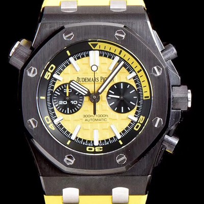 SA급 오데마피게 남성용 로얄오크 오프쇼어 26703ST.OO.A051CA.01 1:1 베스트 에디션 크로노그래프 옐루 러버 스트랩 오토매틱 무브먼트 AUD0221 xx