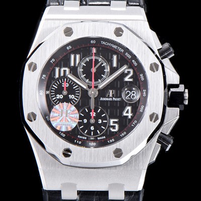 SA급 오데마피게 남성용 VIP 모델!! 로얄오크 오프쇼어 26470ST.OO.A101CR.01 크로노그래프 블랙 와플 다이얼 오토매틱 무브먼트 AUD0200 xx