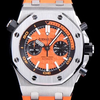 SA급 오데마피게 남성용 로얄오크 오프쇼어 26703ST.OO.A070CA.01 1:1 베스트 에디션 크로노그래프 오렌지 러버 스트랩 오토매틱 무브먼트 AUD0224 xx
