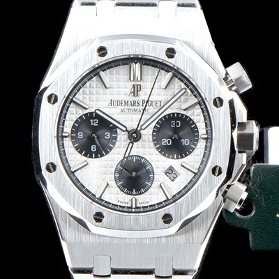 SA급 오데마피게 남성용 신상 업데이트! 로얄오크 오프쇼어 26327TI.OO.D004CA.01 크로노그래프 화이트 와플 다이얼 브레이슬릿 오토매틱 무브먼트 AUD0204 xx