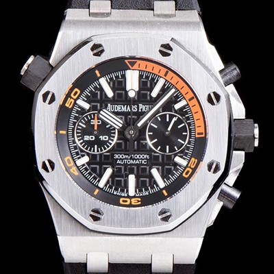 SA급 오데마피게 남성용 로얄오크 오프쇼어 다이버 26703ST.OO.A027CA.01 1:1 베스트 에디션 크로노그래프 블랙 러버 스트랩 오토매틱 무브먼트 AUD0220 xx