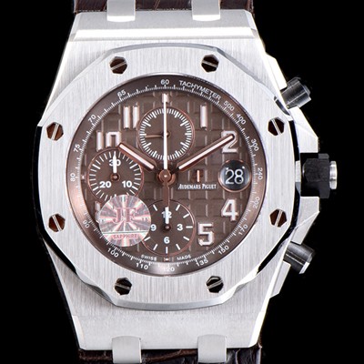 SA급 오데마피게 남성용 NEW MOVT UP!! 로얄오크 오프쇼어 26470ST.OO.A820CR.01 크로노그래프 브라운 와플 다이얼 오토매틱 무브먼트 AUD0205 xx