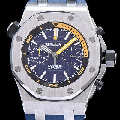 SA급 오데마피게 남성용 로얄오크 오프쇼어 크로노그래프 블루 다이얼 오토매틱 무브먼트 AUD0401 xx