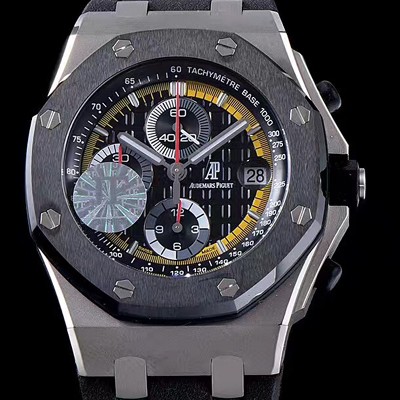 SA급 오데마피게 남성용 로얄오크 오프쇼어 티타늄/세라믹 한정판 블랙다이얼 AUD4203 xx