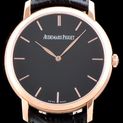 SA급 오데마피게 남성용 줄스 오데마 15180OR.OO.A002CR.01 18K로즈골드 케이스 블랙 다이얼 오토매틱 무브먼트 AUD0414 xx