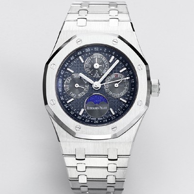 SA급 오데마피게 남성용 로얄오크 26574 퍼페츄얼 캘린더 문페이즈 41mm 다크 블루 다이얼 신형 5134 오토매틱 무브먼 AUD4204 xx