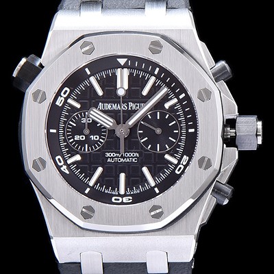 SA급 오데마피게 남성용 로얄오크 오프쇼어 크로노그래프 블랙 다이얼 오토매틱 무브먼트 AUD0450 xx