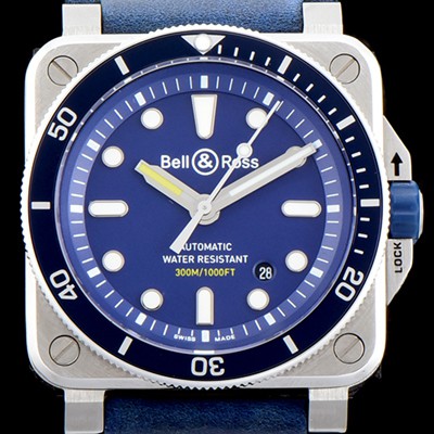 SA급 벨엔로즈 남성용 인스트루먼트 BR0392-D-BU-ST/SRB 2018년 신형다이버워치 UP!! 블루 다이얼 오리지날 미요타 9시리즈 오토매틱 무브먼트 BEL4205 xx