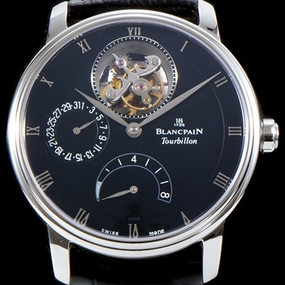 SA급 블랑팡 남성용 빌레레 클래식 6900-3430-55b 투어빌론 블랙 다이얼 BLA4201 xx