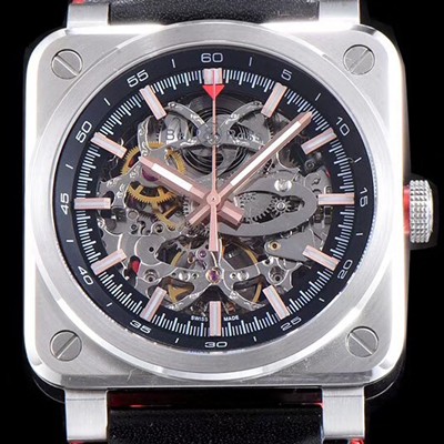 SA급 벨엔로즈 남성용 인스트루먼트BR 03-92 AEROGT 스켈레톤 다이얼 오토매틱 무브먼트 BEL4233 xx