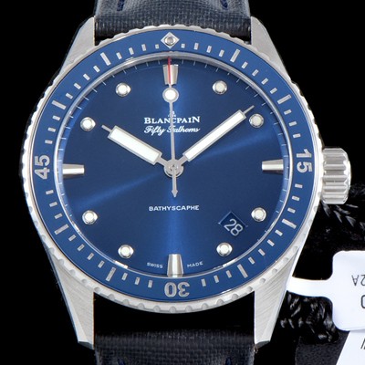SA급 블랑팡 남성용 피프티 패덤스 5100-1140-O52A 바티스카프 칼리버1315 다이버 워치 블루 다이얼 오토매틱 무브먼트 BLA4230 xx