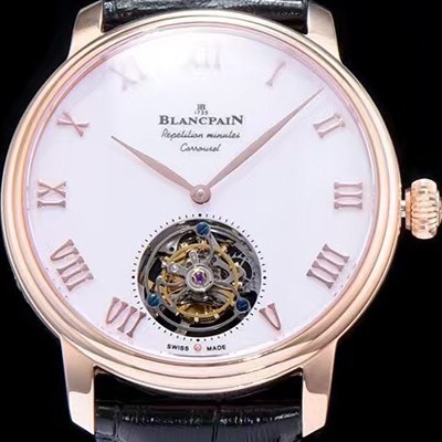 SA급 블랑팡 남성용 투어빌론 42mm 화이트다이얼 BLA42040 xx