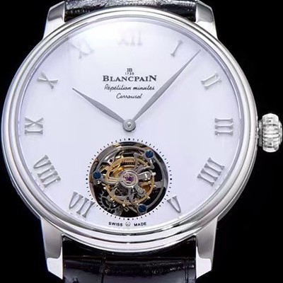 SA급 블랑팡 남성용 투어빌론 42mm 화이트다이얼 BLA42420 xx