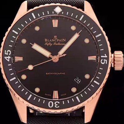 SA급 블랑팡 남성용 5000-36S30-NAB A 피프티패덤즈 다이버 블랙다이얼 BLA42040 xx