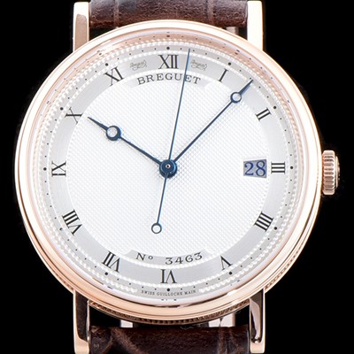 SA급 브레게 남성용 클래식 No.3463 최신버전 업그레이드형 5157BR/11/9V6 18K 로즈 골드 실버 텍스쳐드 다이얼 오토매틱 무브먼트 BRG0441 xx