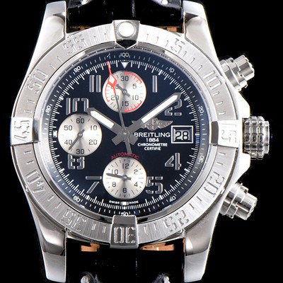 SA급 브라이틀링 남성용 슈퍼 어벤져II A1338111|BC33|152S|A20S.1 크로노그래프 블랙 다이얼 오토매틱 무브먼트 BRE0250 xx