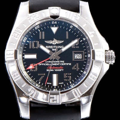 SA급 브라이틀링 남성용 어벤져II A3239011|BC34|170A 씨 울프 크로노미터 블랙 다이얼 오토매틱 무브먼트 BRE0200 xx