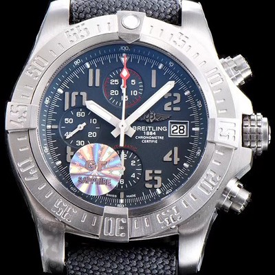 SA급 브라이틀링 남성용 A1338012/B975 어벤져 밴딧 크로노그래프 블랙다이얼 오토매틱 무브먼트 BRE0230 xx