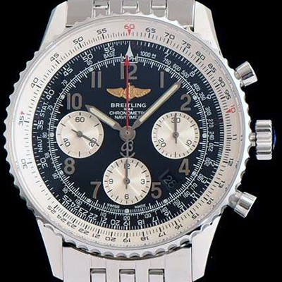 SA급 브라이틀링 남성용 네비타이머 크로노그래프 블랙 다이얼 오토매틱 무브먼트 BRE0410 xx