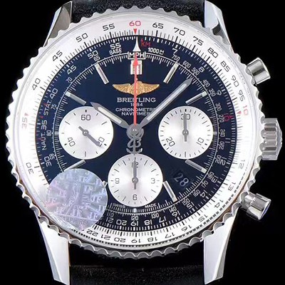 SA급 브라이틀링 남성용 네이비타이머 크로노그래프 블랙 다이얼 오토매틱 무브먼트 BRE0224 xx