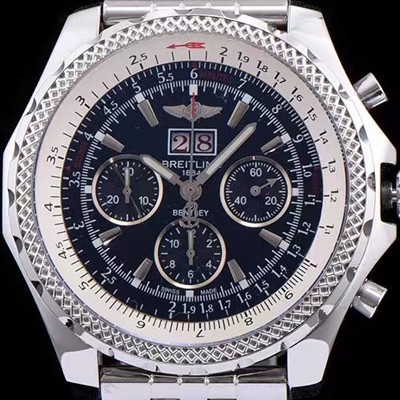 SA급 브라이틀링 남성용 밴틀리 6.75 빅데이트 다크블루 다이얼 BRE0403 xx