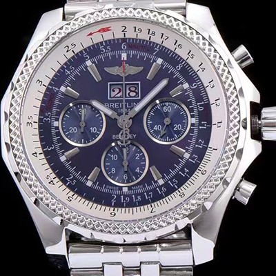 SA급 브라이틀링 남성용 밴틀리 6.75 빅데이트 블루 다이얼 BRE0401 xx