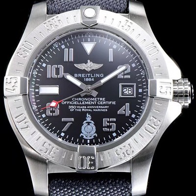 SA급 브라이틀링 남성용 에어로마린 베스트 에디션 슈퍼오션 블랙 다이얼 BRE0202 xx