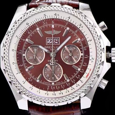 SA급 브라이틀링 남성용 밴틀리 6.75 빅데이트 브라운 다이얼 브라운다이얼 BRE4201 xx