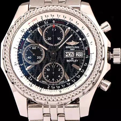 SA급 브라이틀링 남성용 벤틀리 지티2 크로노 그래프 다크블루 다이얼 BRE0410 xx