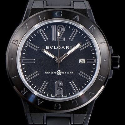 SA급 불가리 남성용 신상품 업데이트!! 디아고노 102307 DG41C14SMCVD 마그네슘 PVD 블랙 다이얼 오토매틱 무브먼트 BVL4250 xx