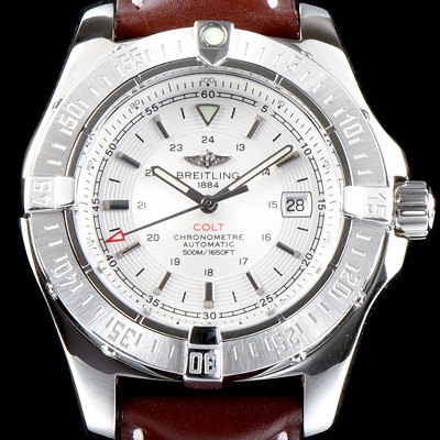 SA급 브라이틀링 남성용 콜트 화이트 다이얼 오토매틱 무브먼트 BRE0215 xx