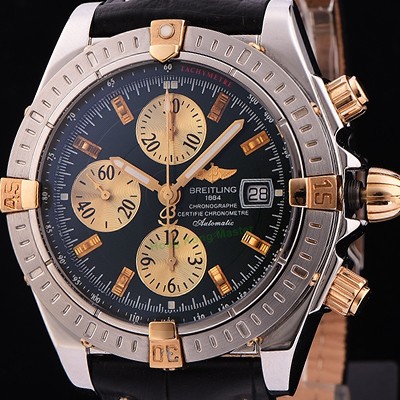 SA급 브라이틀링 남성용 크로노매트 크로노그래프 그린 다이얼 오토매틱 무브먼트 BRE0201 xx