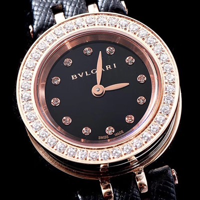 SA급 불가리 여성용 비 제로원 블랙 다이얼 쿼츠 무브먼트 BVL4200 xx