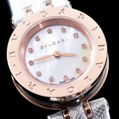 SA급 불가리 여성용 비 제로원 화이트 다이얼 쿼츠 무브먼트 BVL4201 xx