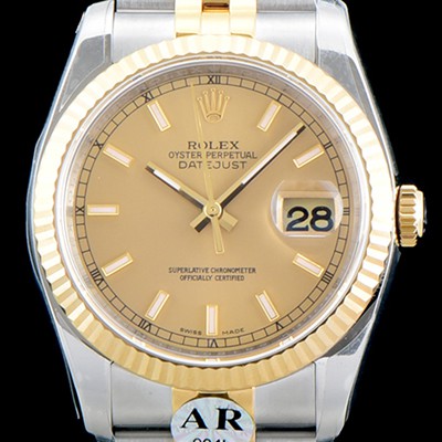 SA급 로렉스 남성용 데이져스트 116233 고급스러운 18K 옐로우골드 투톤콤비 샴페인 컬러 다이얼 오토매틱 무브먼트 ROL0545 xx