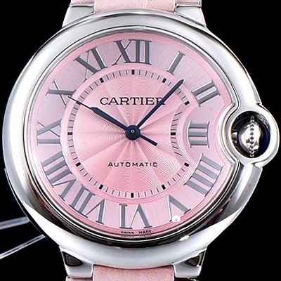 SA급 까르띠에 남성용 신형 UP!!발롱블루 드 까르띠에 WSBB0002 핑크 썬더스트 다이얼 오토매틱 무브먼트 CAR0032 xx