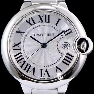 SA급 까르띠에 남성용 발롱블루 드 까르띠에 W69012Z4 42사이즈 화이트 다이얼 쿼츠 무브먼트 CAR0020 xx
