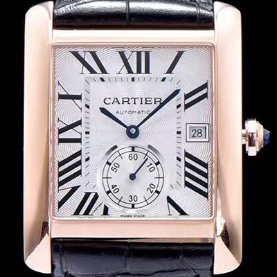 SA급 까르띠에 남성용 탱크 화이트 다이얼 오토매틱 무브먼트 CAR0010 xx