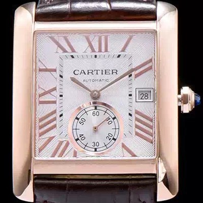 SA급 까르띠에 남성용 탱크 화이트 다이얼 오토매틱 무브먼트 CAR0011 xx