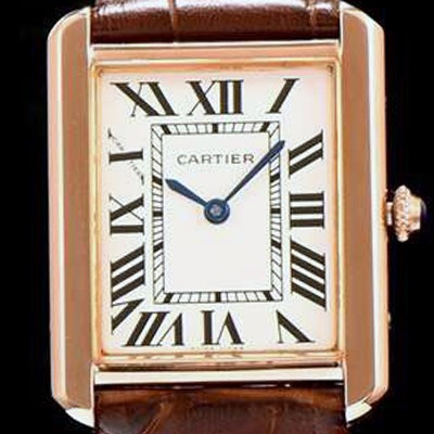 SA급 까르띠에 남성용 탱크 로마 인덱스 화이트 다이얼 커플용 쿼츠 무브먼트 CAR0502 xx