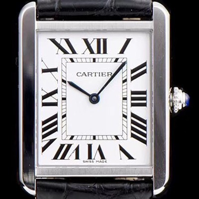 SA급 까르띠에 남성용 탱크 로마 인덱스 화이트 다이얼 커플용 쿼츠 무브먼트 CAR0504 xx