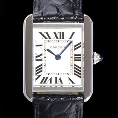 SA급 까르띠에 여성용 신상 탱크 W5200005 악어가죽  31mm 화이트 다이얼 쿼츠므브먼트 CAR0133 xx