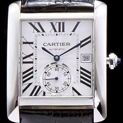 SA급 까르띠에 남성용 탱크 화이트 다이얼 오토매틱 무브먼트 CAR0015 xx